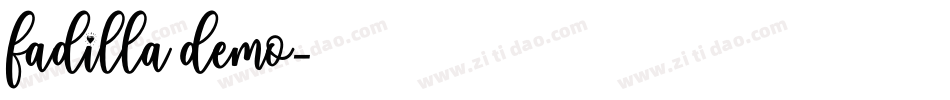 fadilla demo字体转换